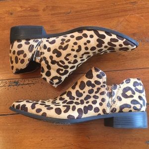 Steven Leopard Booties